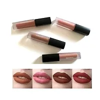 Groovs Liquid Brown Nude Edition Matte MinisLipstick, 6-ml - (Pack of 4)-thumb1