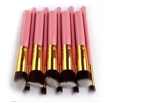 Makeup Brush Set of 10, Foundation Brush Powder Brush Eyeshadow Brushes (Pink)-thumb3