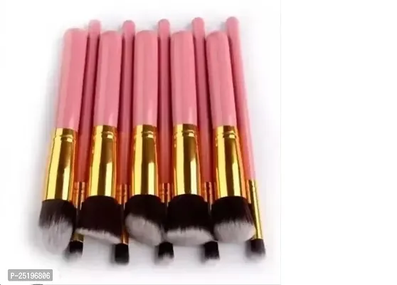 Makeup Brush Set of 10, Foundation Brush Powder Brush Eyeshadow Brushes (Pink)-thumb4