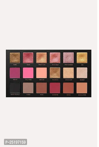 Rose Gold Edition Eyeshadow Palette - 18 Shades (Multicolor), Metallic Finish-thumb4