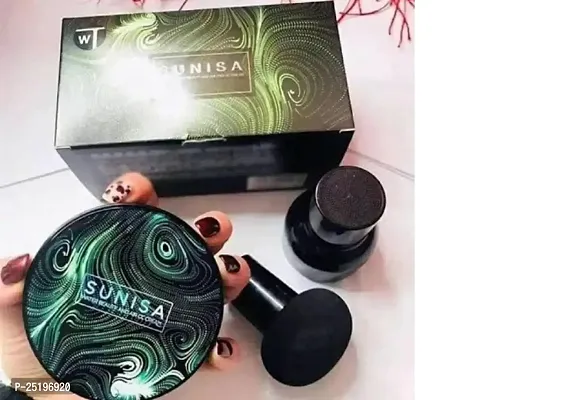 Sunisa Beauty Air Cushion Mushroom BB  CC Cream Foundation Waterproof Foundation - (Pack of 1)-thumb0