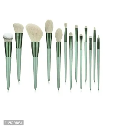 Makeup Brush Set - 13 Piece Makeup Brushes for Eyeshadow, Powder, Blush, Foundation Blending Brush Set with Portable Pouch Fix+ Brushes-thumb0