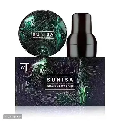 Sunisa Daily Makeover Beauty Air Cushion Mushroom BB  CC Cream Foundation Waterproof Foundation - (Pack of 1)-thumb0