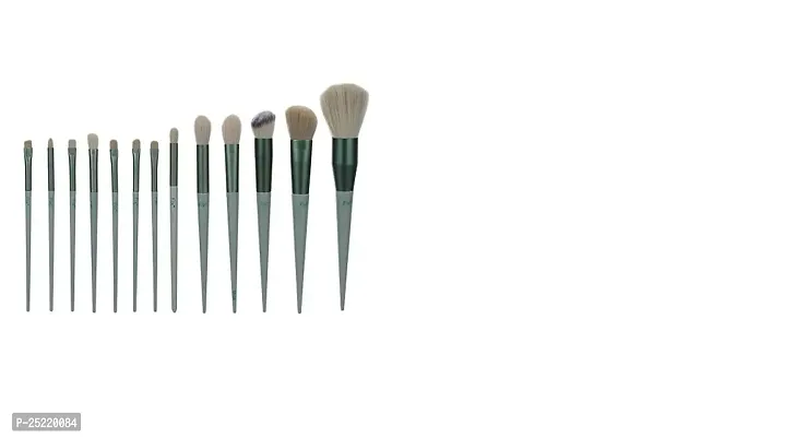 Makeup Brush Set - 13 Piece Makeup Brushes for Eyeshadow, Powder, Blush, Foundation Blending Brush Set with Portable Pouch Fix+ Brushes-thumb2