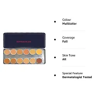 SupraColor Foundation Cream Palette 12 Color Foundation, Natural Finish-thumb1