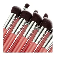 Makeup Brush Set of 10, Foundation Brush Powder Brush Eyeshadow Brushes (Pink)-thumb1