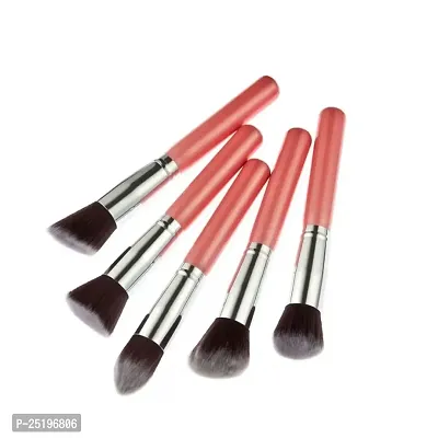 Makeup Brush Set of 10, Foundation Brush Powder Brush Eyeshadow Brushes (Pink)-thumb3