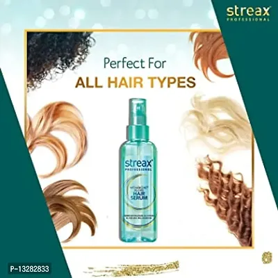 Streax Professional Hair Serum For Women  Men Vitamin E For Gorgeous  Shiny Hair | Helps In Everyday Styling | Adds Shine To Hair, 100 Ml