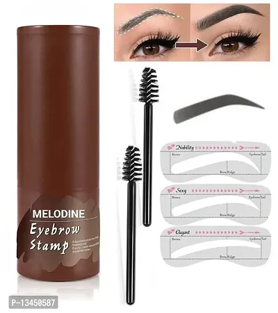 Eyebrow Stamp and Eyebrow Stencil Kit - Eyebrow Stamp and Shaping Kit for Perfect Brow, Long-lasting, Waterproof