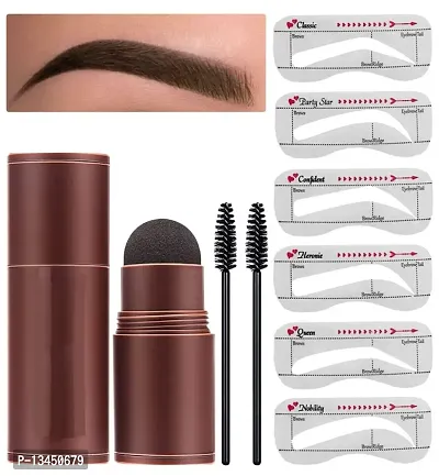 Eyebrow Stamp and Eyebrow Stencil Kit - Eyebrow Stamp and Shaping Kit for Perfect Brow, Long-lasting, Waterproof