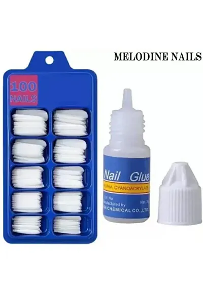 Groovs Artificial Nails Set With Nail Glue