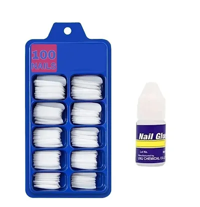 Groovs Artificial Nails Set With Nail Glue