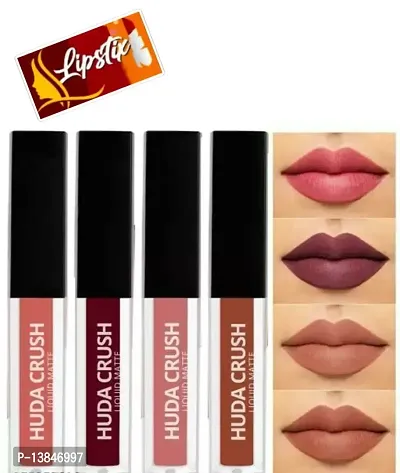 Groovs Mini Lipsticks Combo Pack of 4 Shades Liquid Matte Lipstick Set, Nude Edition-thumb0