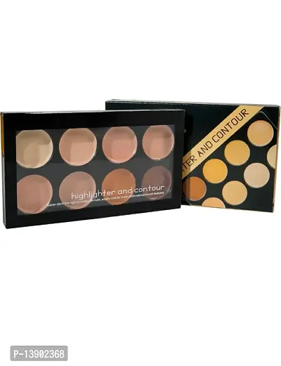 Groovs Natural Highlighter And Contour Concealer Palette (Powder)-thumb0