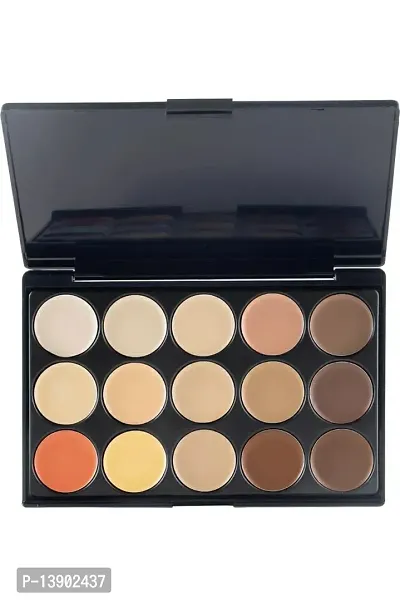 Groovs 15 Shades Highlighter Contour Cream Concealer Palette-thumb0