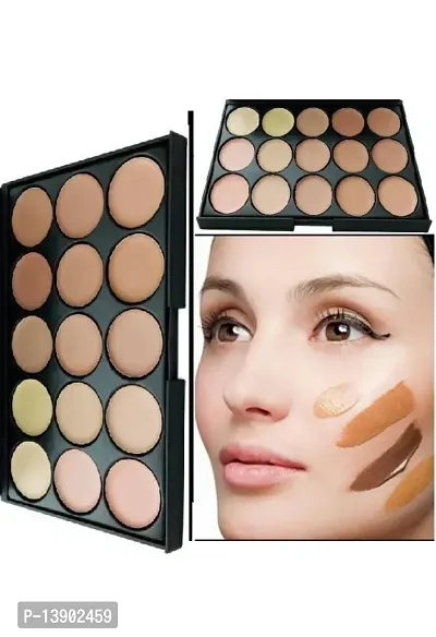 Groovs 15 Shades Highlighter Contour Cream Concealer Palette-thumb0