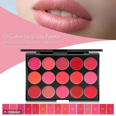 SH.HUDA Professional Beauty 15 Color Ultra Pigmented Infinity Matte Lip Color Palette