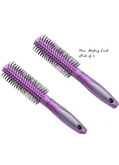 Hot Selling Hair Styling Roller Comb / Styling Round Hair Brush Pack of 2