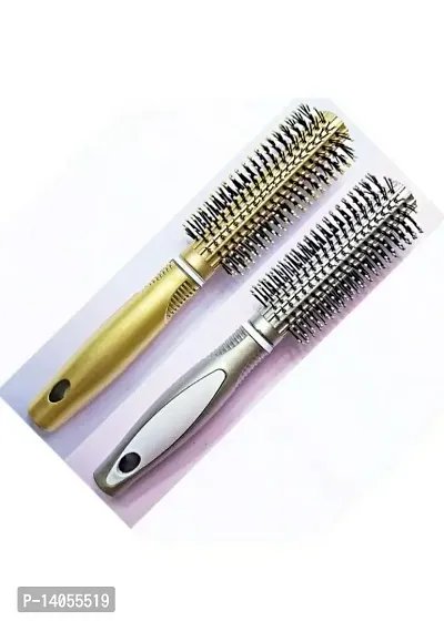 Hair Styling Roller Comb For Men And Women / Round Hair Brush (Pack of 2 pcs)-thumb0