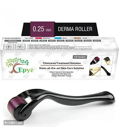 Derma Roller 540 Titanium Micro-Needles for Skin Care I Hair  Beard Growth I Anti-aging I Acne Scars Removal I Men  Women.