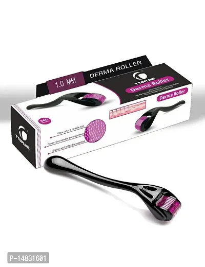 Derma Roller 540 Titanium Micro-Needles for Skin Care I Hair  Beard Growth I Anti-aging I Acne Scars Removal I Men  Women.