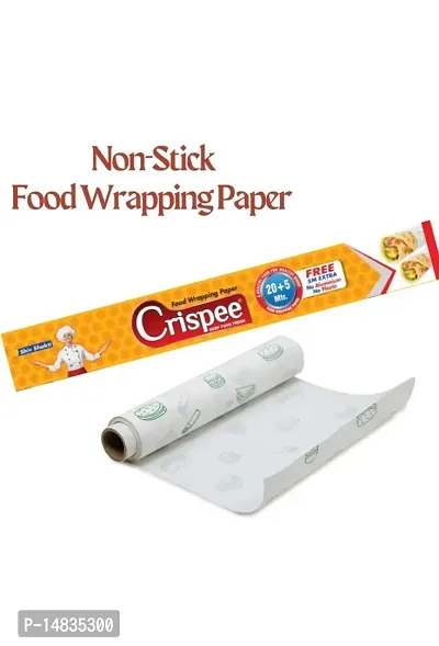 Food Wrapping Butter Paper, 11 x 20 Metres | Wrap Roti, bakery items, burgers, pizza etc. | Certified Food Grade | Non Sticky | Microwave Safe | Refrigerable | 100% Hygienic