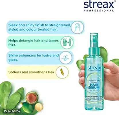 Professional Streax Serum  Vita Riche Gloss Hair Serum, 100ml.