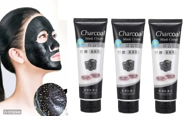 Charcoal Anti-Blackhead , Deep Cleansing, Purifying Peel Off Mask - (Pack of 3)