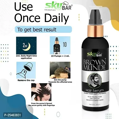 Skybar brown mnday  Hair Growth Ginger Serum Prevents Hair Loss Pack of 1 100 ml