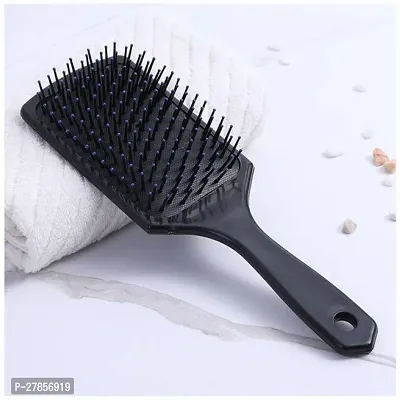 VpProfessional unisex Big Paddle Rectangular Cushion Brush for Men  Women hair styling - black Hair Comb