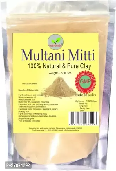 100% Natural Yellow Multani mitti (leak proof Aluminium foil pack)  (200 g)