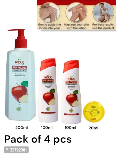 Mix Fruit Body lotion  500ml, 100ml, 100ml, 20ml. Pack of 4 pcs