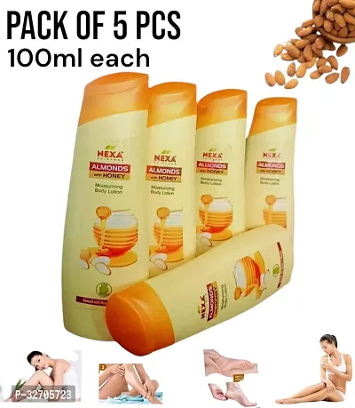 ALMOND BODY LOTION 100ML PACK OF 5 PCS-thumb0