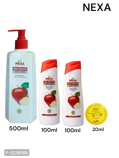 Mix Fruit Body lotion  500ml, 100ml, 100ml, 20ml. Pack of 4 pcs