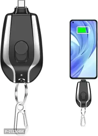 Keychain Portable Charger for Type-C Fast Charging Power Bank Battery Pack Key Chain Multicolor-thumb0