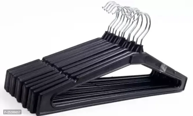 Plastic Pack of 12 Hangers  (Black)