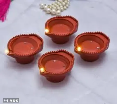 Water Sensor Eco-Friendly Led Diyas Candle E-Diya(Pack Of 6 )