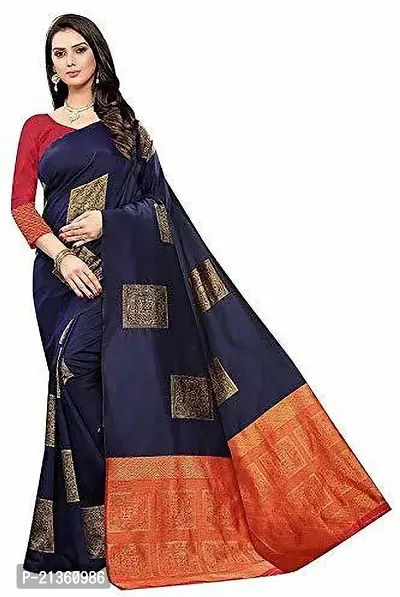 Women Stylish Art Silk Self Pattern Saree with Blouse piece