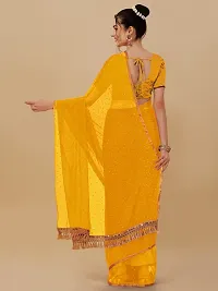 Stylish Chiffon Saree With Blouse Piece For Women-thumb2