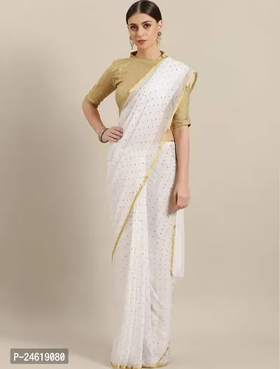 Stylish Chiffon Saree With Blouse Piece For Women