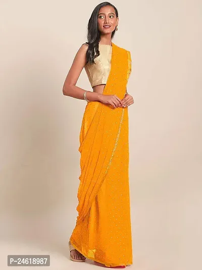 Stylish Chiffon Saree With Blouse Piece For Women