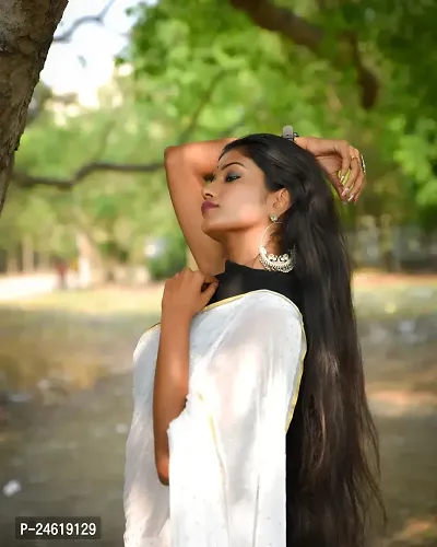 Stylish Chiffon Saree With Blouse Piece For Women-thumb3