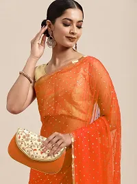 Stylish Chiffon Saree With Blouse Piece For Women-thumb1