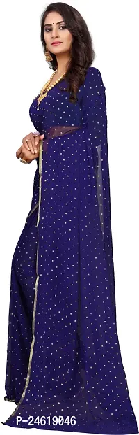 Stylish Chiffon Saree With Blouse Piece For Women