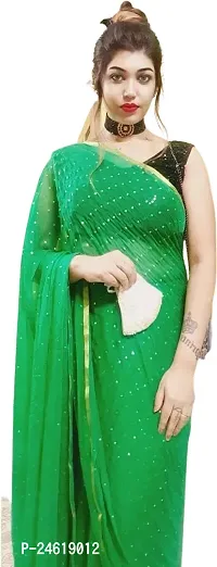 Stylish Chiffon Saree With Blouse Piece For Women-thumb0