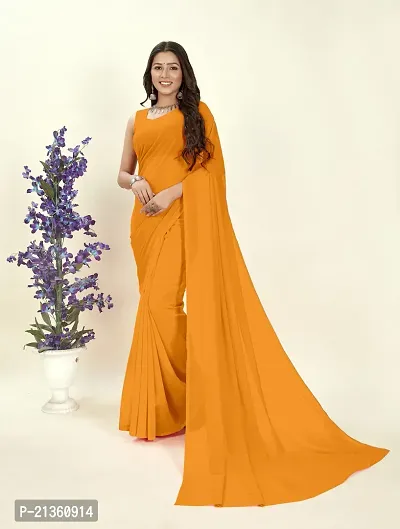 Women Stylish Georgette Self Pattern Saree with Blouse piece