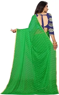 Stylish Chiffon Saree With Blouse Piece For Women-thumb2