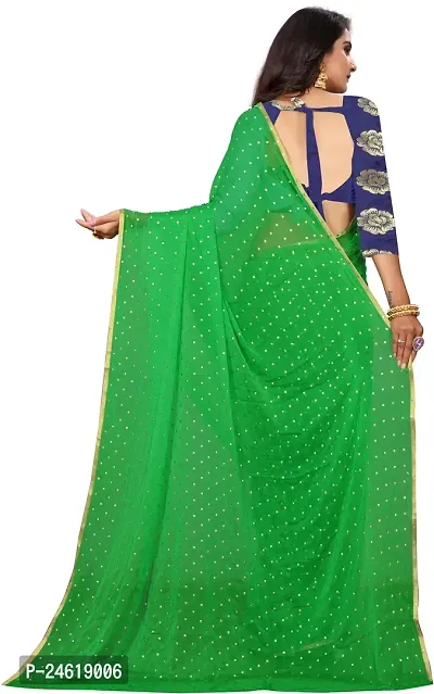 Stylish Chiffon Saree With Blouse Piece For Women-thumb3