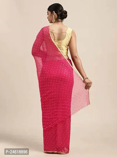 Stylish Chiffon Saree With Blouse Piece For Women-thumb3