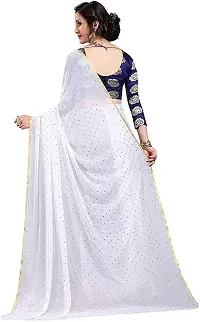 Stylish Chiffon Saree With Blouse Piece For Women-thumb1